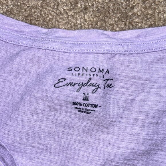 Bundle of 4 Slub Knit Sonoma Everyday T-Shirts M - Picture 7 of 9